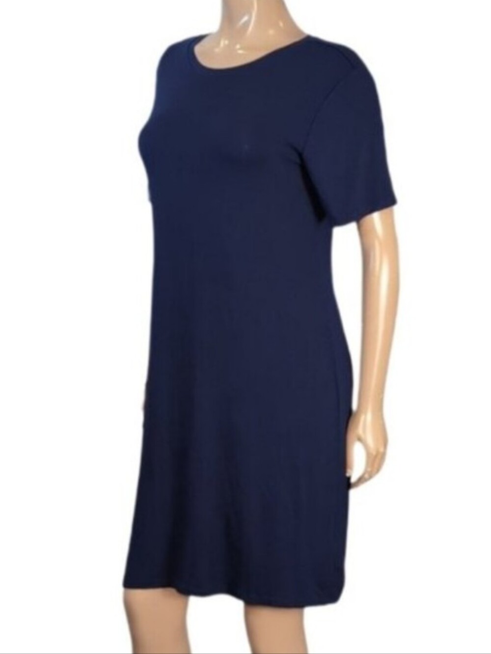 BCBGeneration Mini Tshirt Dress Casual Womens Size Medium Short Sleeve Navy Blue